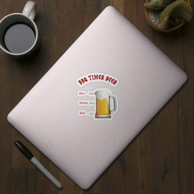 BBQ Timer Beer Drinking by PunnyPoyoShop